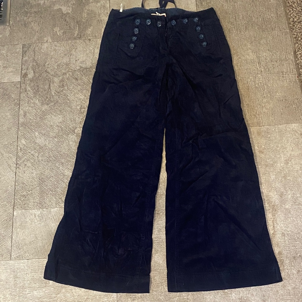 Women’s Navy Blue Wide-Leg Pants